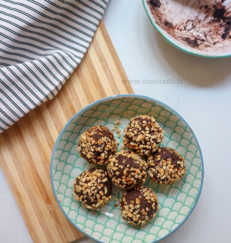 Tartufini rocher proteici fat balls energy proteici