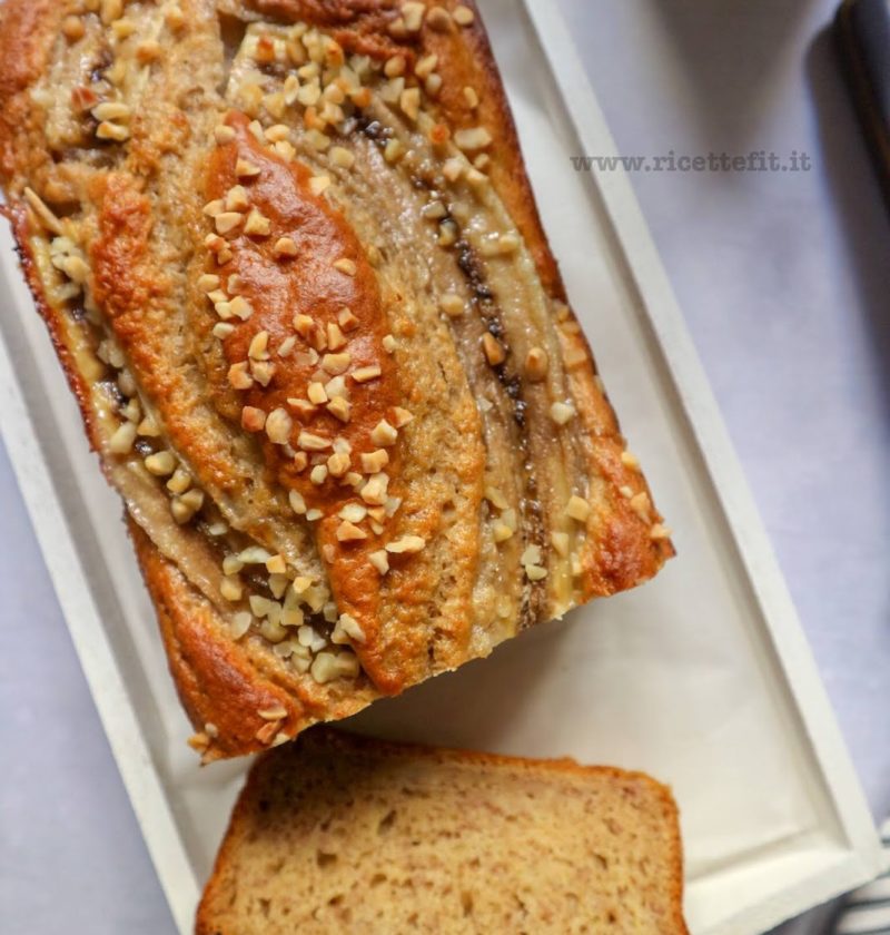 banana bread light vegan senza uova zucchero lattosio burro