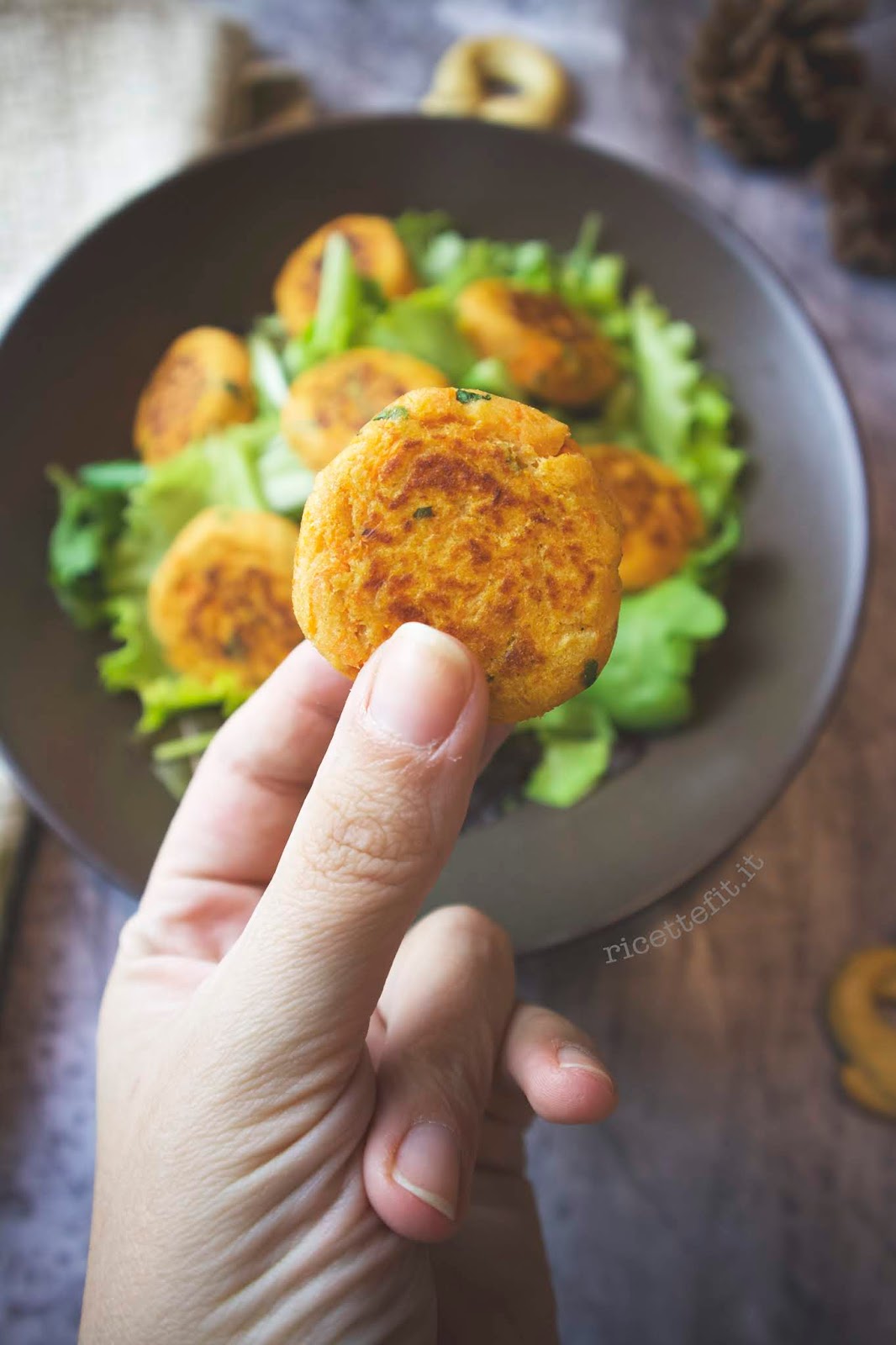 Burger polpette di zucca e tonno light senza glutine low carb di LA VIE EST FIT