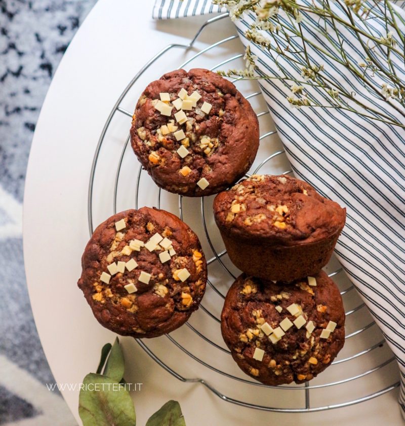 Muffin light cioccolato vegan senza grassi glutine banana di LA VIE EST FIT