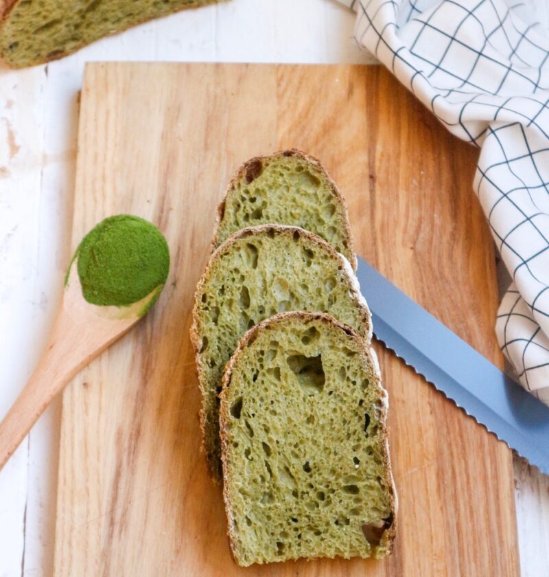 Pane agli spinaci lievitazione naturale licoli pasta madre