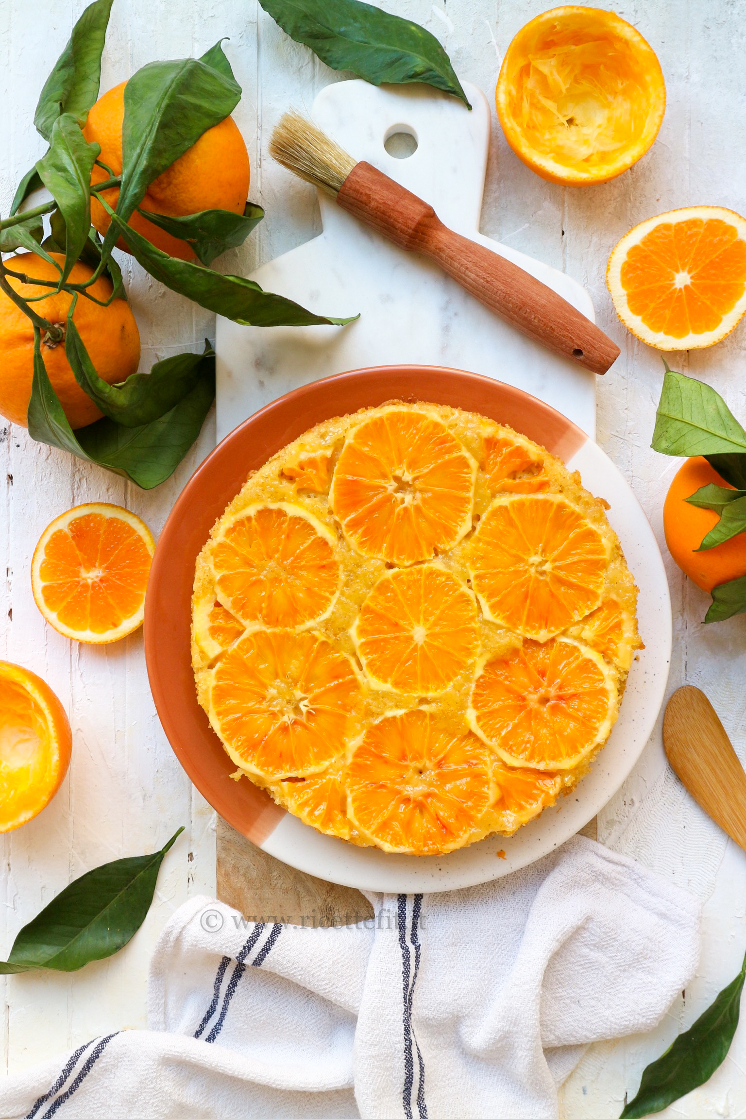 Torta rovesciata all'arancia vegan e facilissima di La vie est fit