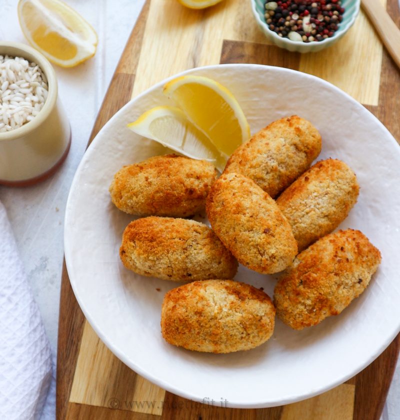 Arancini di riso al limone senza uova e lattosio vegan cotti in friggitrice ad aria di LA VIE EST FIT