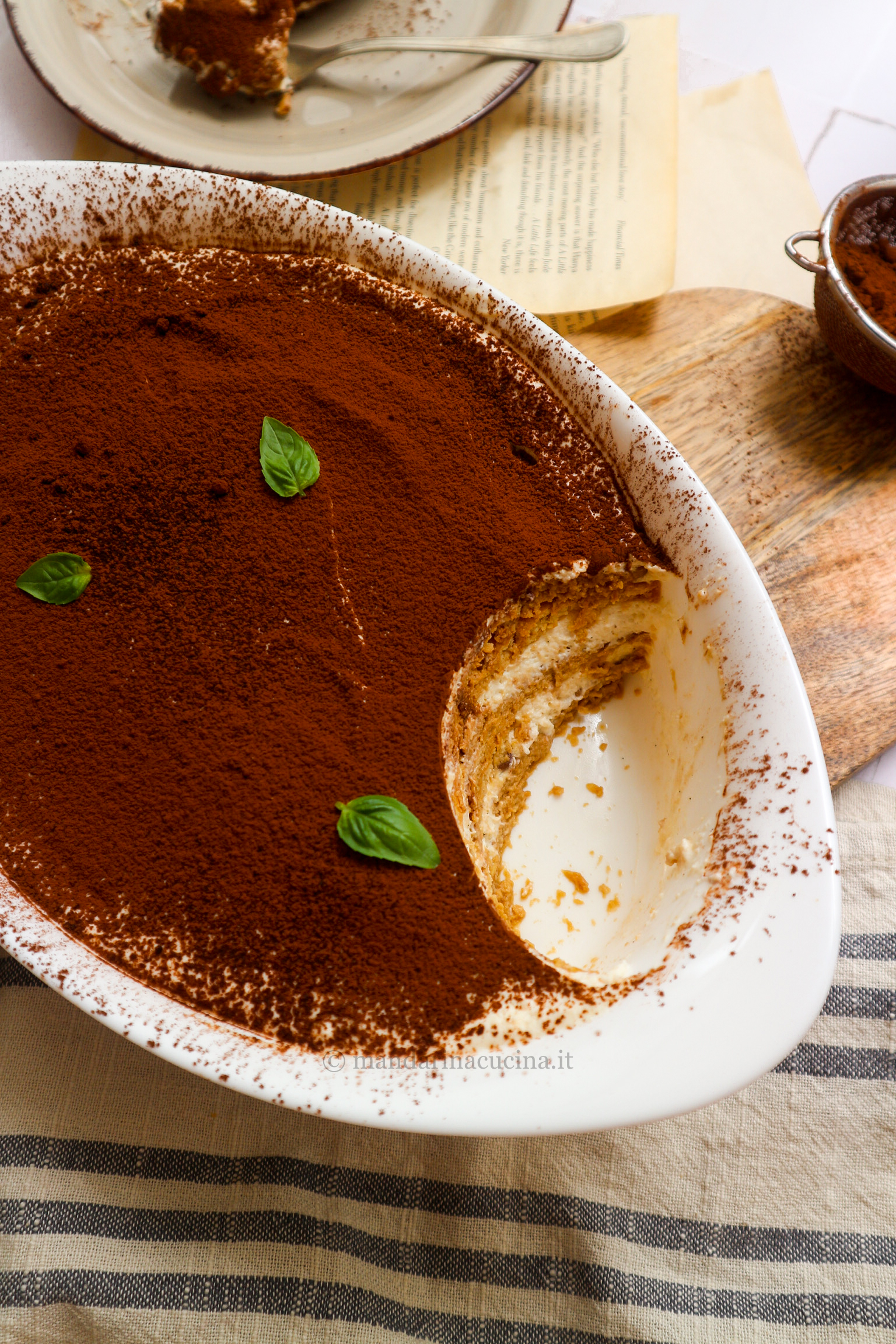 Tiramisù vegano facile e veloce senza frutta secca di laricettafit